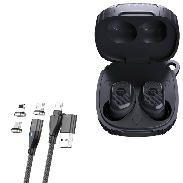 BoxWave Cable Compatible with Raycon The Impact Earbuds - MagnetoSnap