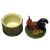 3" High Jeweled Rooster Trinket Box
