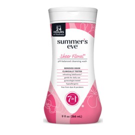 Summer's Eve Sensitive Skin Cleansing Wash Sheer Floral, 9 fl oz