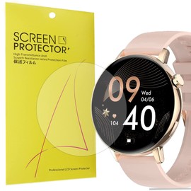 Compatible for Erkwei Smart Watch Screen Protector, [6 Pack] Lamshaw Premium High Definition Ultra HD Film Compatible with Erkwei I39H Smart Watch (6 pack)