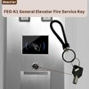 Beaufan 2 Pack FEO-K1 Elevator Keys Fire Service Key Recall