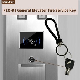 Beaufan 2 Pack FEO-K1 Elevator Keys Fire Service Key Recall Reset, 2 Pack