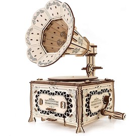 Eco Wood Art Wooden 3D Puzzle and Model, Gramophone (GTIN-13)
