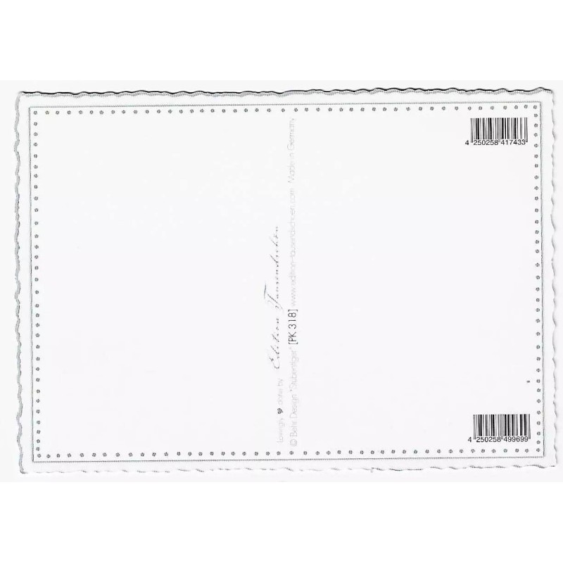 Postcard Glitter Tausendschoen Kittens Cats Flower Baskets Postcrossing