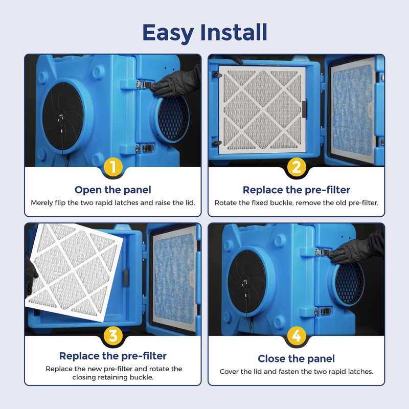 HEPA 500 Air Scrubber Filter Compatible with Mounto AF500 Drieaz