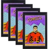SparklyHome 4 Packs, Comic Book Frame with Black mat, UV