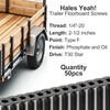 50pcs Trailer Deck Screws Self Tapping 2-1/2 in, 1/4-20 Thread,