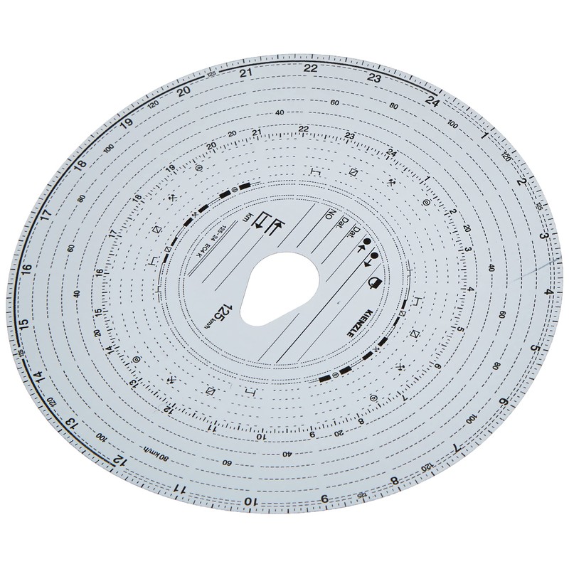 Continental 1900,57120000 125-24 EC4K 100 media for Tachograph Chart