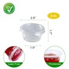 TashiBox 2 oz 100 Sets Disposable Plastic Cups with Lids,