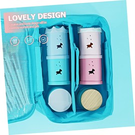 Mikinona 2pcs Makeup Sponge Holder Case Beauty Egg Storage Box Blending Sponge Container Lid