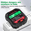 VOBOR Steckdosentester mit RCD-Prüfung und LCD-Voltage-Display, 6 Arten von Fehlerdiagnose,