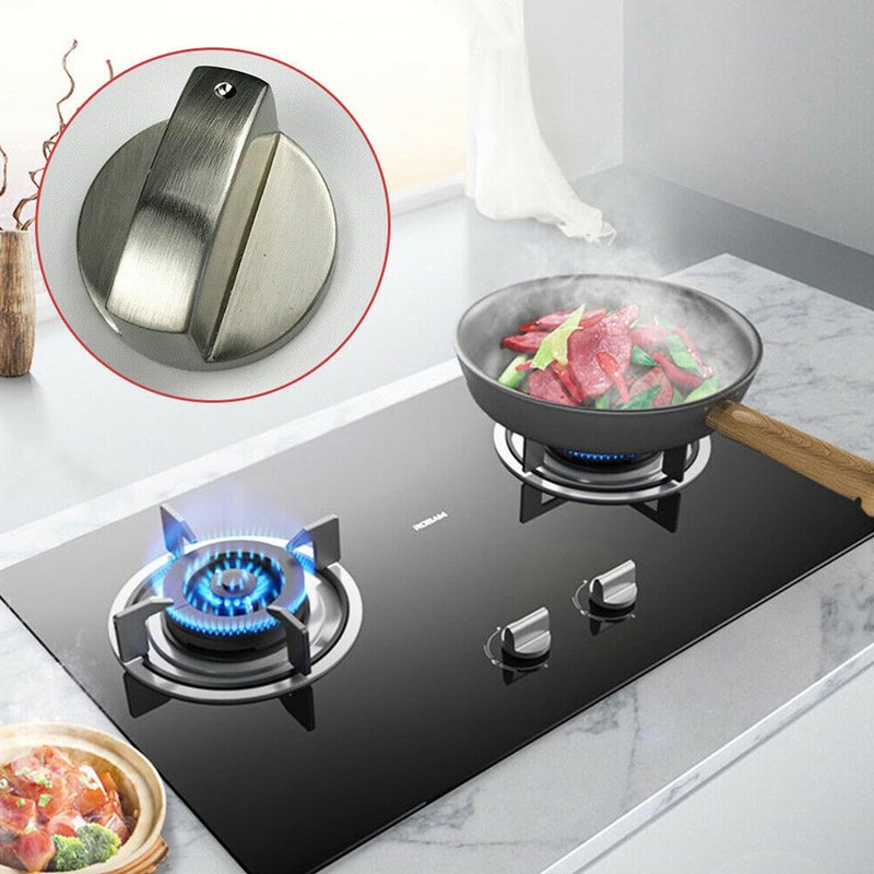 6X Gas Stove Knobs Home Kitchen Cooker Oven Cooktop Metal
