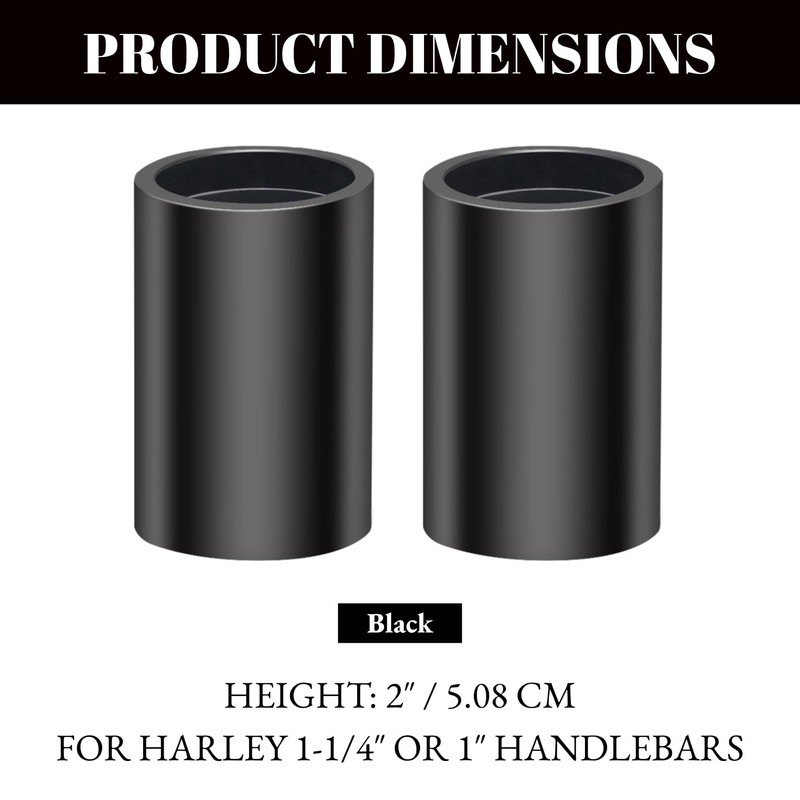 AC-MTORC 2 Inch Rise Handlebar Risers Extension for Harley Touring