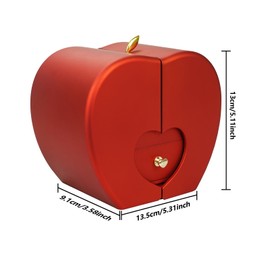 ELEUTH Real Eternal Rose with Necklace Jewellery Gift Box, Preserved Rose Flower Box, Women Mother's Day Gift for Mum Valentine's Day Wedding Anniversary Christmas Gift for Mother Wife Girlfriend