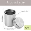 XcnPer 3 Pcs Smell Proof Jar, Aluminium Smell Proof Container,Portable