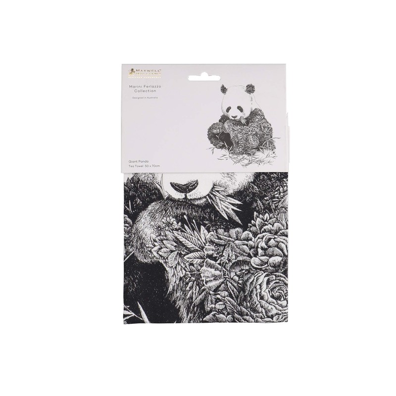 Maxwell & Williams Marini Ferlazzo Tea Towel with Carnaby Cockatoo