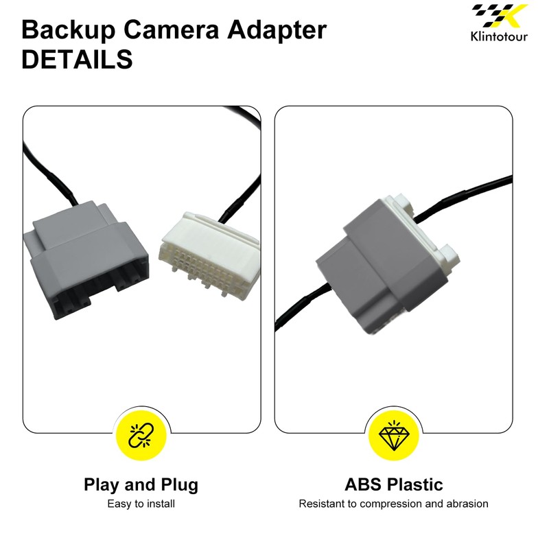 Backup Camera Harness Adapter Compatible with Chrysler 2008-2017/Dodge 2008-2020/Jeep 2008-2013/Volkswagen