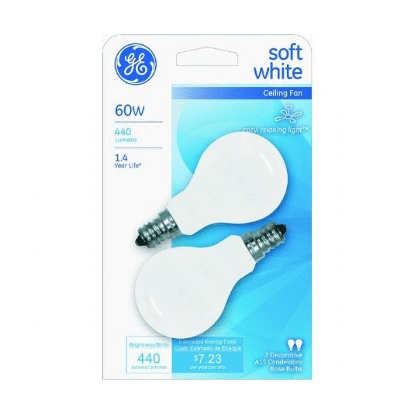 Soft White Ceiling Fan Bulb 60 Watt
