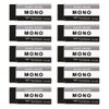 Tombow Eraser MONO Black 10 pcs PE01 (43 x 17mm)