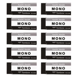 Tombow Eraser MONO Black 10 pcs PE01 (43 x 17mm) JCC-073AZ