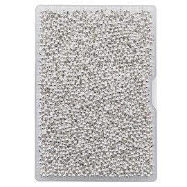 4000 Pieces Tiny Size 2.4mm Silver Iron Metal Spacer Bead Round Loose Beads