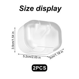 lasuroa 2st Rasierer Halter Wand mit Abdeckung, Selbstklebend Wasserdicht Rasierhalter für die Dusche Wandmontage Rasierer Halterung Zubehör für Bad und Küche