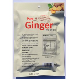 Songwha Pure Ginger Hard Candy 3 Pack 3.5 Ounce All Natural Gluten Free Made in Korea