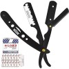Utopia Care Rastrillo De Navaja Para Peluqueria Color Negro Borde