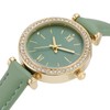 Comtex Fashionable Women's Analogue Quartz White Dial Wrist Watch, Green,