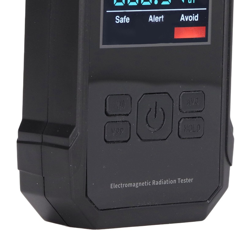 Radiation Detector Black Digital EMF Meter LED Display Handheld RF