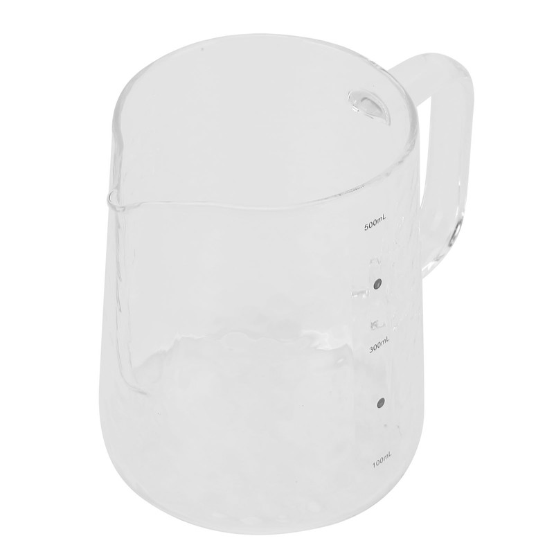 500ml Coffee Milk Cup Thicken Glass Measuring Frothing Cup for