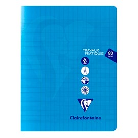 Clairefontaine 303161C - Pack of 5 Mimesys Notebooks 17 x 22 cm, 40 Sheets French Ruling 90 g and 40 Blank Sheets 125 g, Assorted Colours, 1 Pack