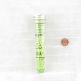 Rad Green Translucent Dice with White Numbers 7+1 Dice Set 16mm (5/8in) Chessex