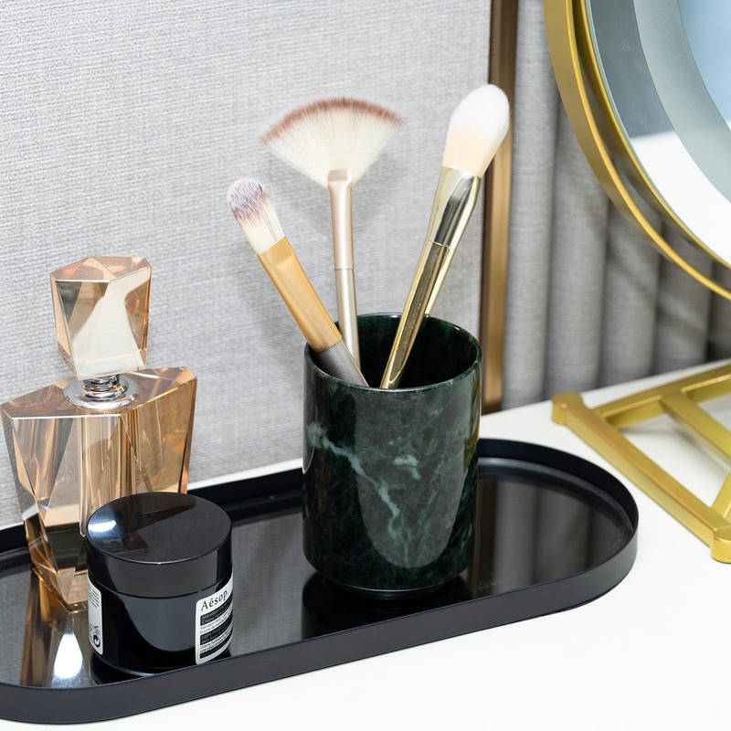 Marble Toothbrush Holder & Elegant Multi-Functional Toothbrush Cup, Ideal for