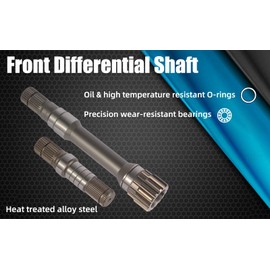 Flynsu Front Differential Axle Intermediate Shaft Kit Replacement for 2012-2021 Dodge Ram 1500 Inner Shaft 68146594AB, 68146594AA, 68257420AF, 68257421AF, 68257422AF, 722N695BKA