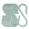 sourcing map S-Shaped Hooks Plastic for Kitchen Bathroom Closet Hanger