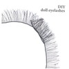SAFIGLE 30Pcs DIY Doll Eyelashes Strips Soft Comfortable Artificial Eyelashes
