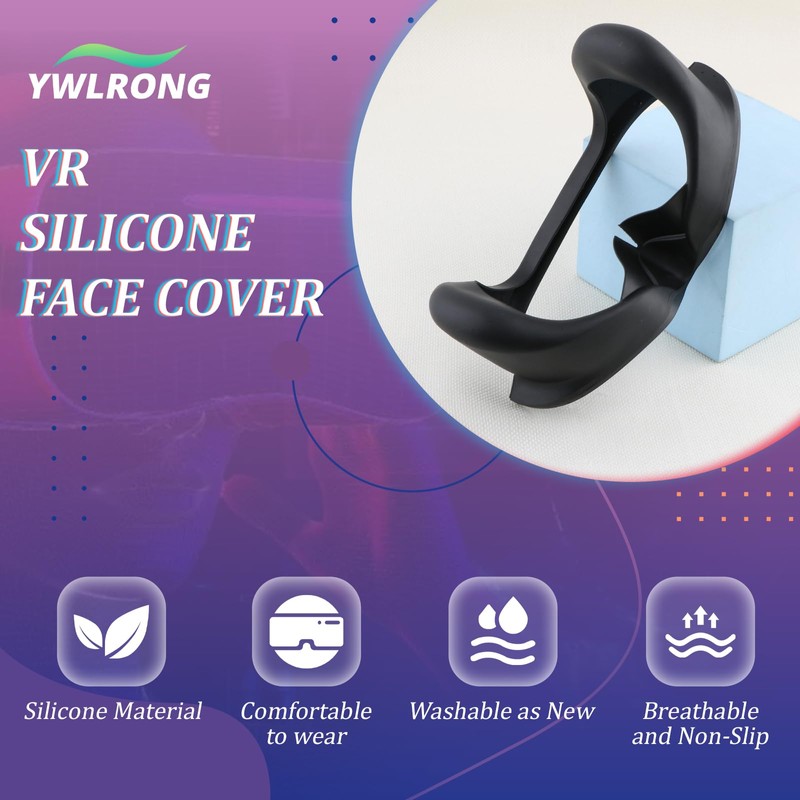Full Light Blocker for Quest Pro Silicone Facial Interface Magnetically