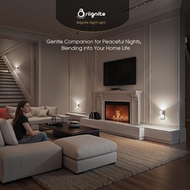 Night Light[2 Pack], Night Lights Plug into Wall, 3 Level Brightness Adjustable Plug in Night Light, Dusk to Dawn Sensor, Nightlights for Adults, Bedroom, Bathroom, Hallway, 5000K