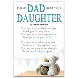 Father's Day Card for Dad from Daughter Adorable Father's Day Card for Dad from Daughter Emotional Rescue Card 159 x 235 cm