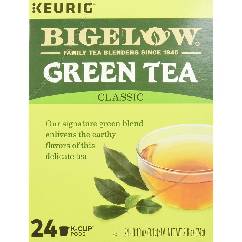 Bigelow Green Tea Keurig Single-Serve K-Cup Pods, (Pack of 24)