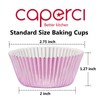 Caperci Orchid Purple Foil Cupcake Liners Standard Muffin Wrappers Greaseproof