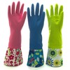 P:31 Maison Reusable Waterproof Household Latex Cleaning Gloves, Long Cuff,