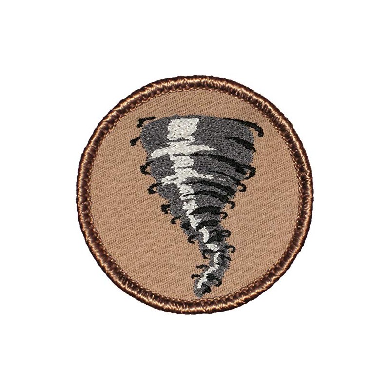 Twister Patrol Patch - 2" Diameter Round Embroidered Patch (Sew-on)
