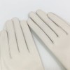 Sandy Ting Winter Women's Lambskin Leather Gloves with Fox Fur