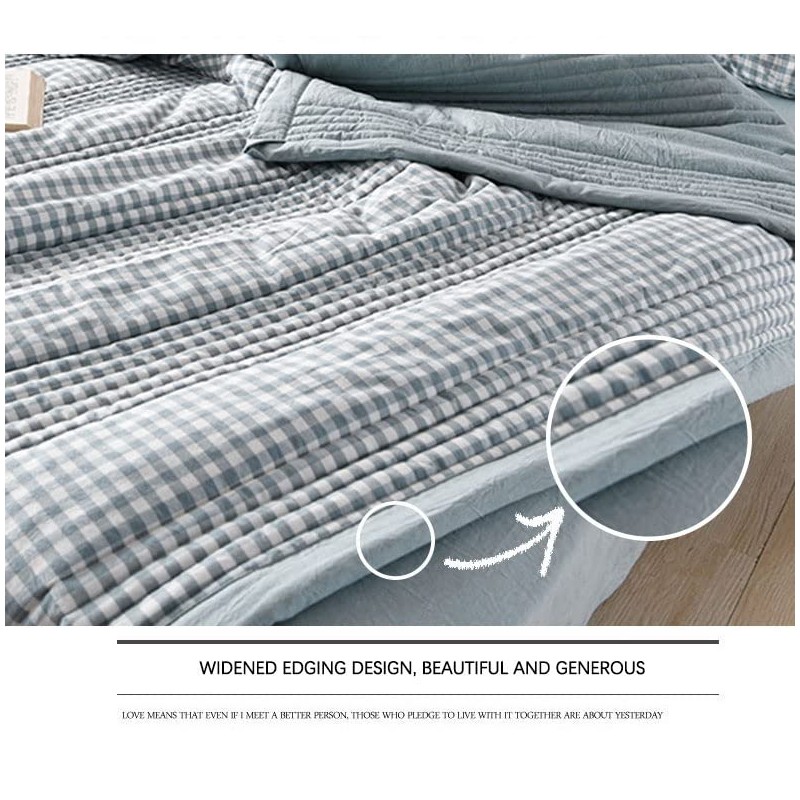 Quilted Bedspreads Coverlet Double Single Super King Size Bed Throws