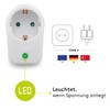 Goobay 51270 Netz-und Überspannungsschutz, Steckdosenadapter, Schutzkontaktsteckdose, weiß, 230 V, max.