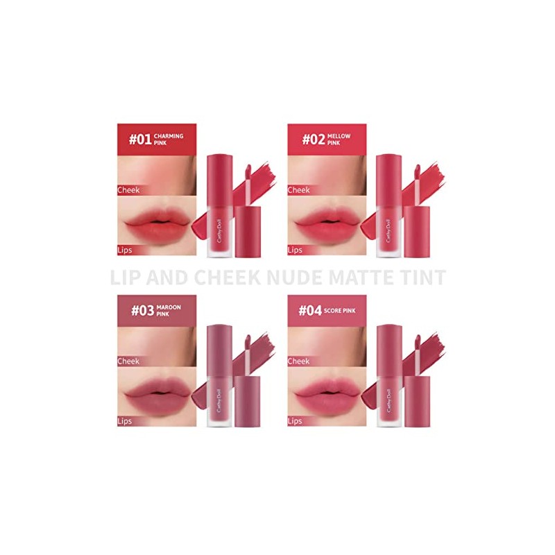 Cathy Doll Lip and Cheek Nude Mat Tint (05 Softly