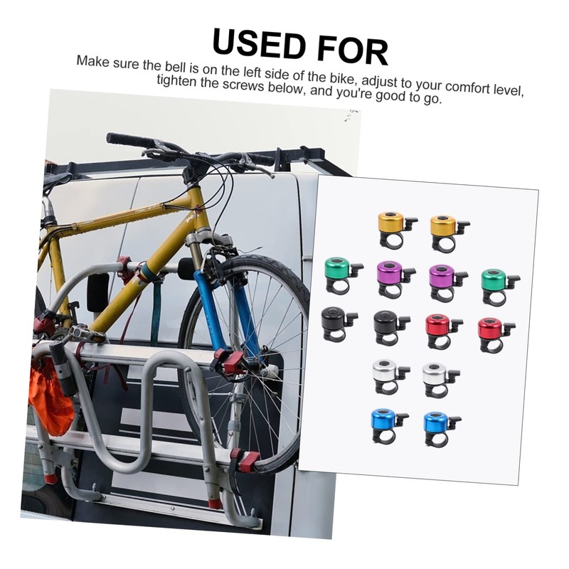 Outanaya Tough Alloy Bike Bell Versatile Handlebar Cycling Bell Sound