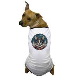 CafePress Christmas Cat, Cat Winter Dog T Shirt Dog T-Shirt, Pet Clothing, Funny Dog Costume